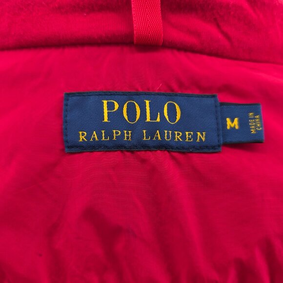 Polo Ralph Lauren Men's Red Hooded Pony Waterproof Rain Jacket Full Zip  Medium - Picture 11 of 15